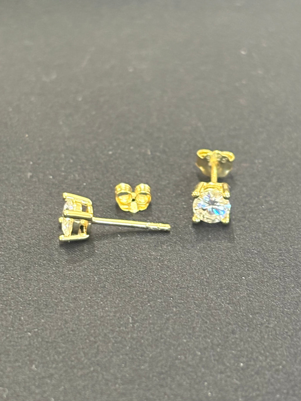 5mm gold stud earrings
